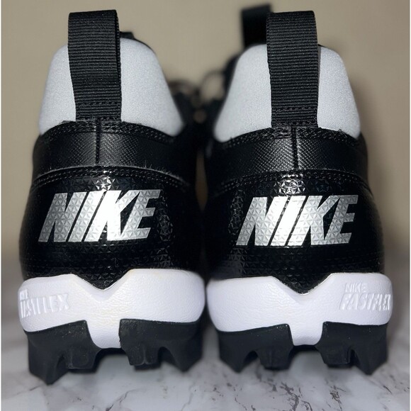 Nike Alpha Menace 4 Shark Molded Men's Black/White/Grey Football Cleats Sz 12US - Picture 6 of 12